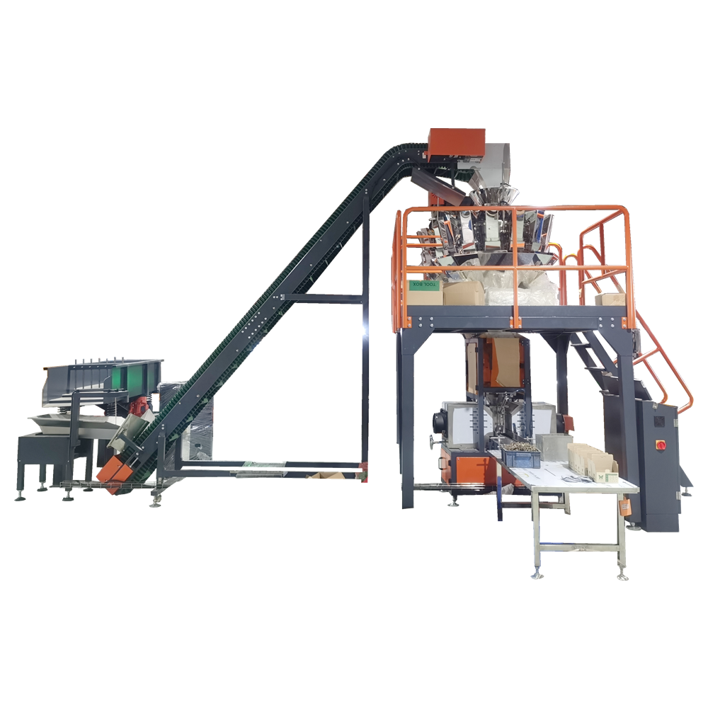 60-180mm Drywall Screw Packaging Machine with Magnetic Nail Aligners Box Filling Machine