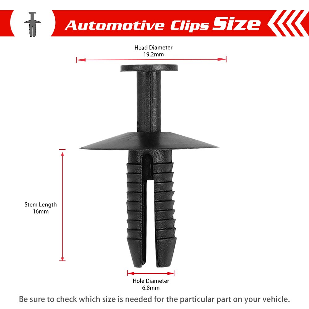 QGZ274 Car Body Bumpers Plastic Clips for Straps Retaining Nut Nylon Auto Accessories Auto Fastener for BMW/SUBARU