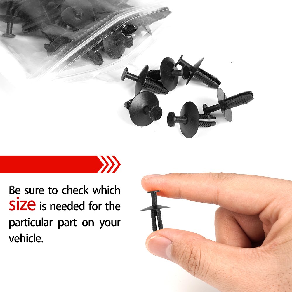 QGZ274 Car Body Bumpers Plastic Clips for Straps Retaining Nut Nylon Auto Accessories Auto Fastener for BMW/SUBARU