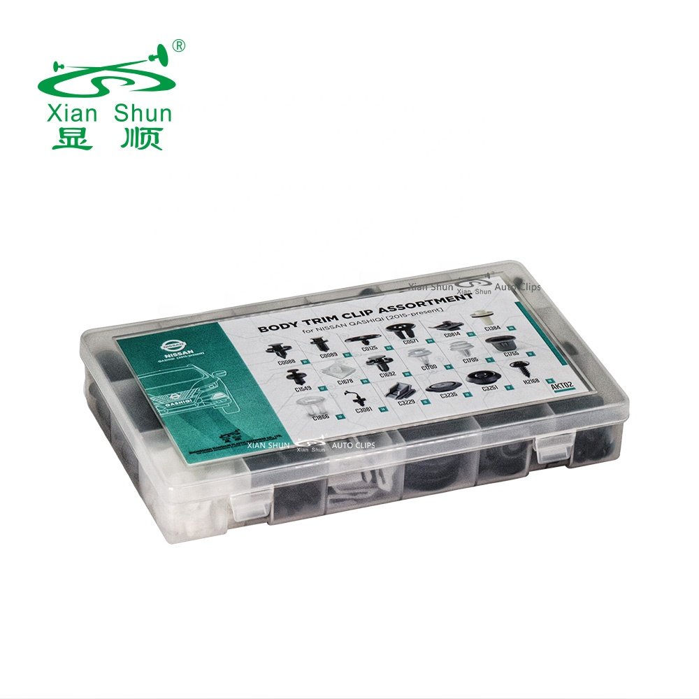 XianShun 356pcs Assortment Kits Auto Fastener Clips For Nissan QASHIQI 2015~Present Universal Car Repair universal parts