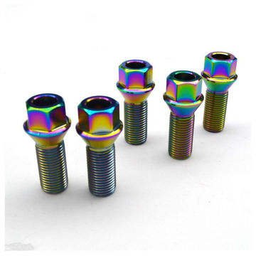 M12,M14 Titanium Wheel Lug Bolts Wheel Lug Titanium Wheel Bolts For Car Auto Parts