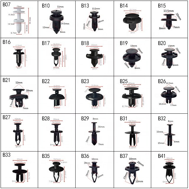 High Quality Plastic Trim Panel Clip Snap Hook Plastic Rivet Clip OEM 94858864 B79