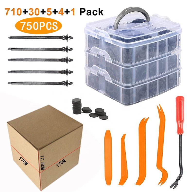 Car Plastic Clips car fastener clip Auto bumper rivet door trim panel retainer fastener Kit bumper clips asteners