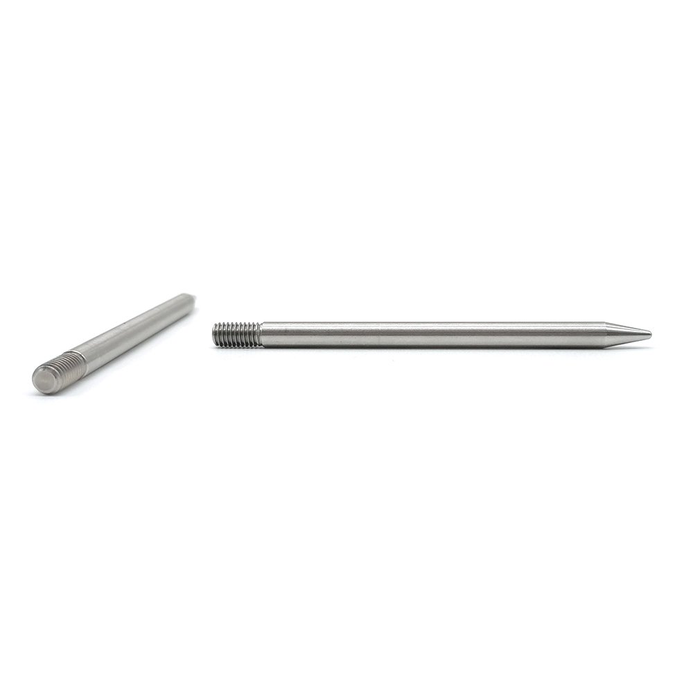 Non Standard Threaded Pins Plain 304 Threaded Stainless Steel Insert Tip Threaded Pin