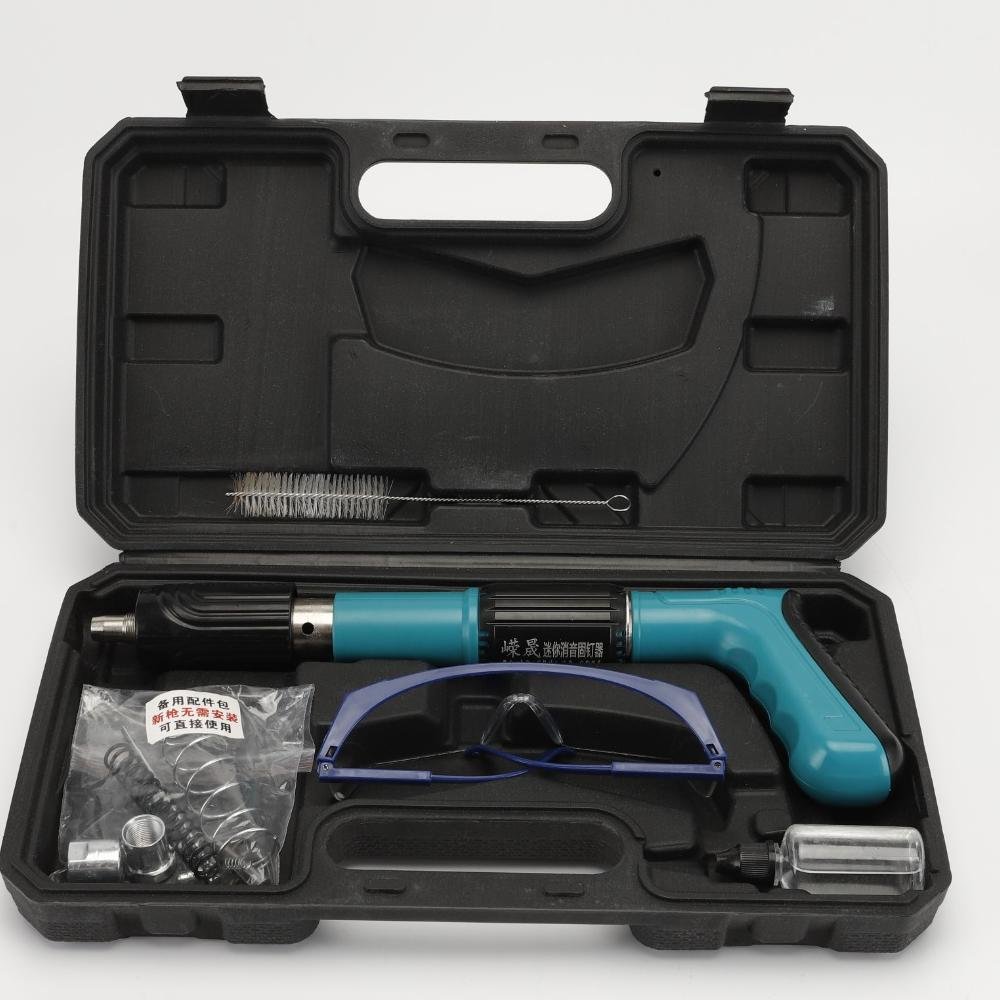 Portable Cordless Auto Airbrush Compressor Ramset Concrete Nail Gun with Portable Nails for Metal Clinching Tool