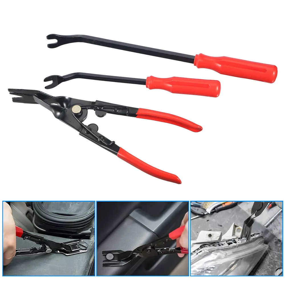 3pcs Car Door Upholstery Remover Body Retainer Clip Auto Trim Panel Pry Tool