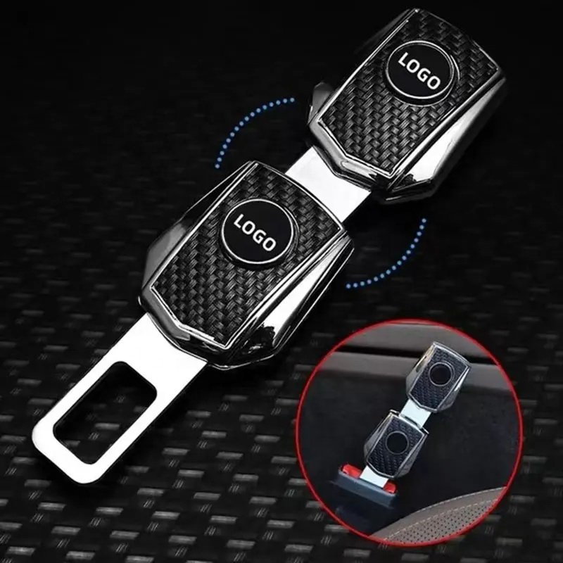 Factory Price Car Seat Belt Clip Extender Alloy Seatbelt Lock Buckle Plug Auto Fastener Converter Clip Seat Belt