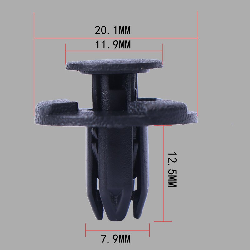 Auto 8mm Hole Plastic rivet trunk roof Bumper fender panel door trim pad floor mat push screw fastener Clips for nissan