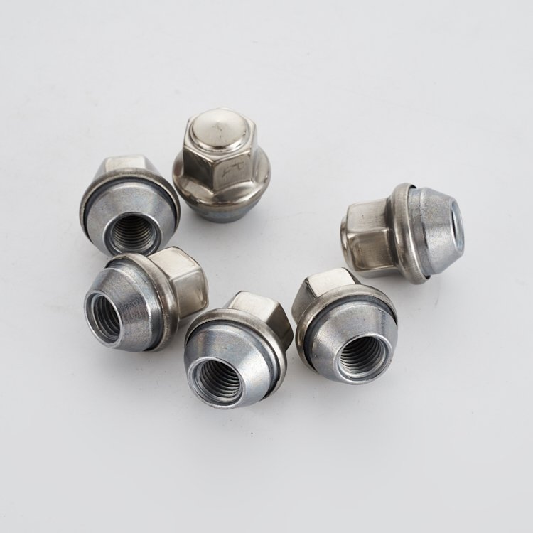 Factory direct sale stainless steel M14*1.5 for Ford fasten durable nut tire accessories car wheel nut