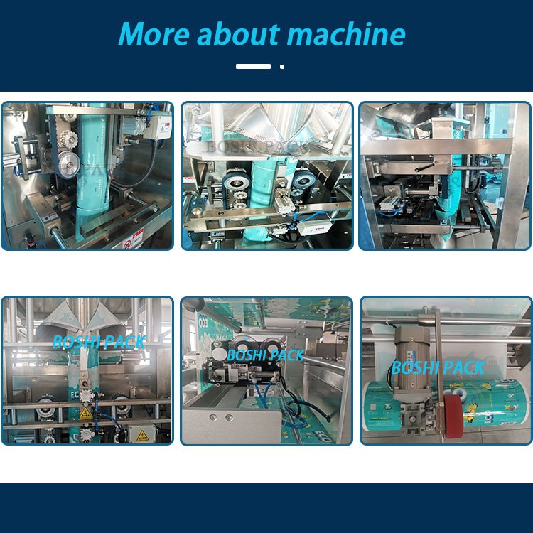 Auto Fasteners Fertilizer Cement Bagging Machine Form Fill Seal Frozen Food Chicken Bread Cookie Packaging Machine