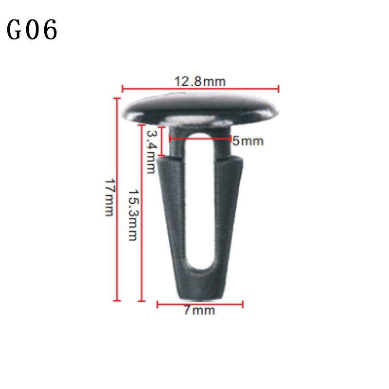 G06 Auto Car Bumper Retainer Panel Fender Liner Sealing Strip Nail Limit Buckle Plastic Nylon Clip Fastener