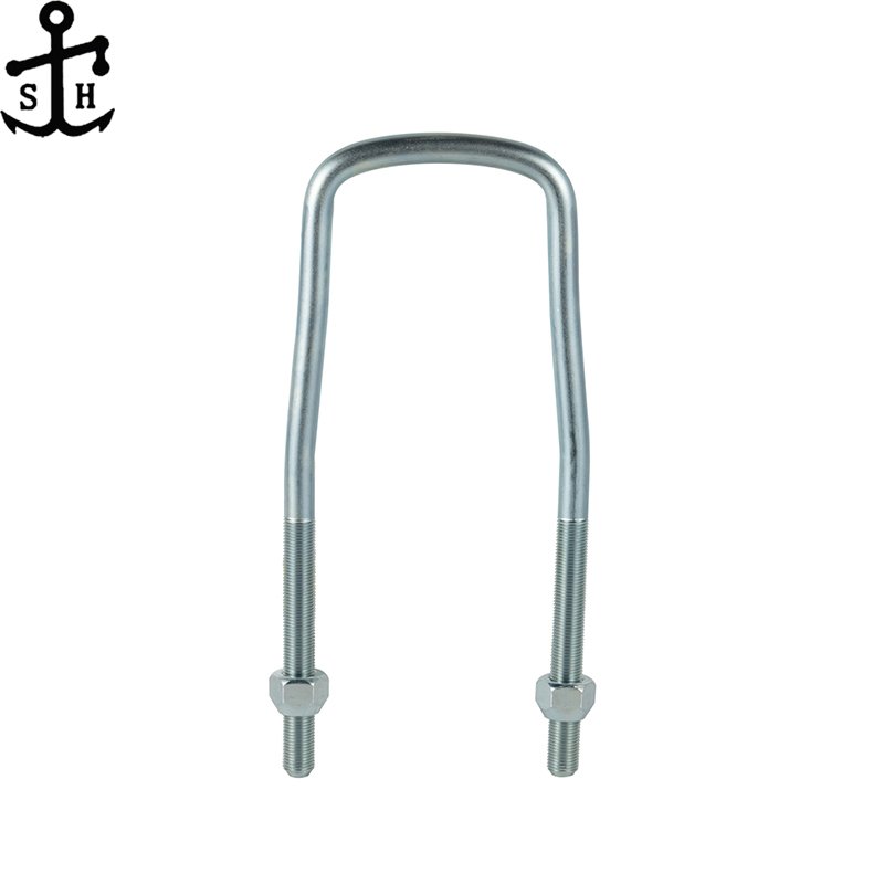Factory Custom U-Bolt Auto Parts Metric Inch Size Carbon Stainless Steel Zinc Plated Round Square Head U J L Bolts and Tire Nuts