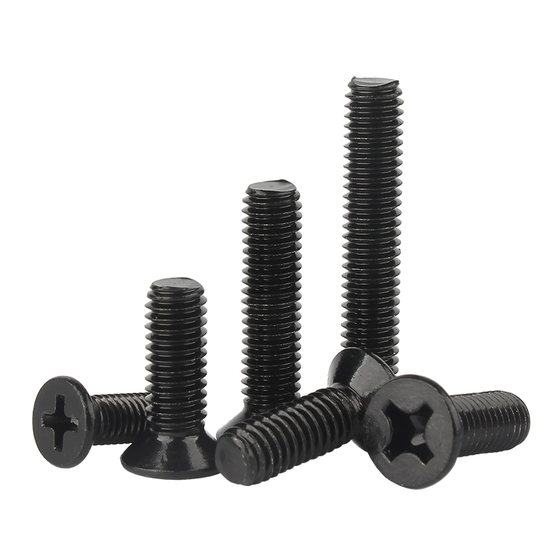 Carbon Steel Machine Screws 304 316 Stainless Steel Cross Recessed Flat Countersunk Head for Industrial Use