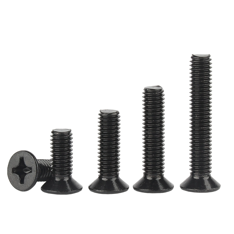 Carbon Steel Machine Screws 304 316 Stainless Steel Cross Recessed Flat Countersunk Head for Industrial Use
