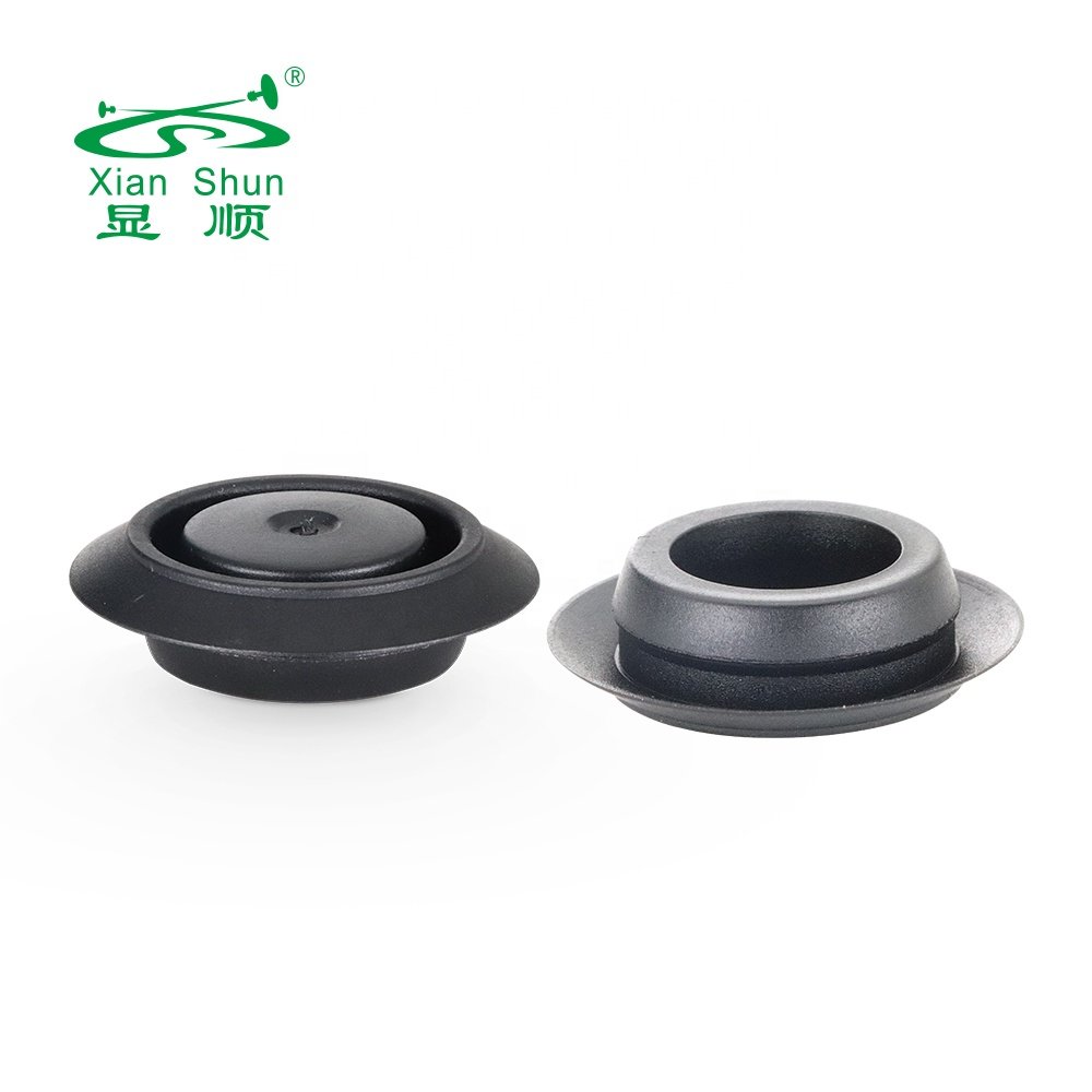 Flush mount black auto car vehicle body sheet metal recessed plastic hole plug door door panel grommet floor mat plug