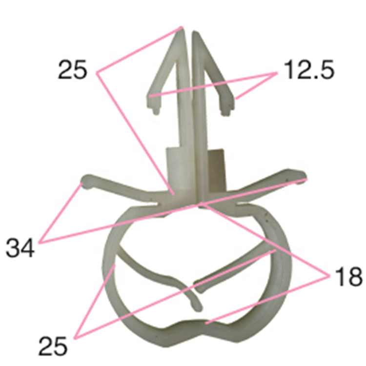 Car clip plastic fasteners, suitable for all vehicles wire tube finishing storage car wire harness fixing clip
