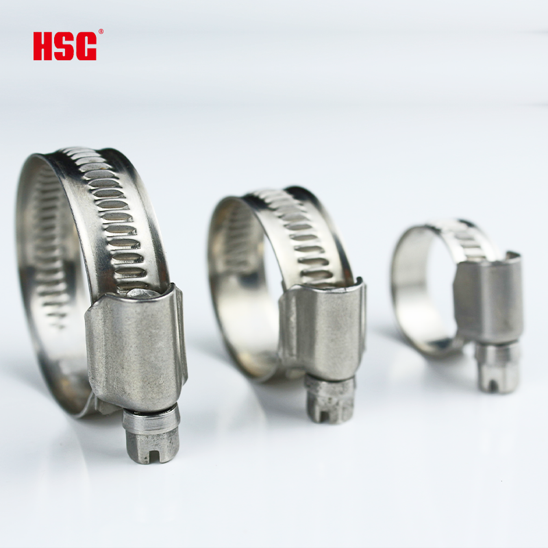 Pipe Hose Clamp Heavy Duty Hose Clip Heavy Duty 9/12mm Width Adjustable Hardware Fasteners German Hose Clamp for Metal Clamp