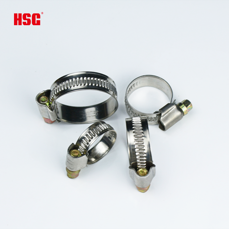 Pipe Hose Clamp Heavy Duty Hose Clip Heavy Duty 9/12mm Width Adjustable Hardware Fasteners German Hose Clamp for Metal Clamp