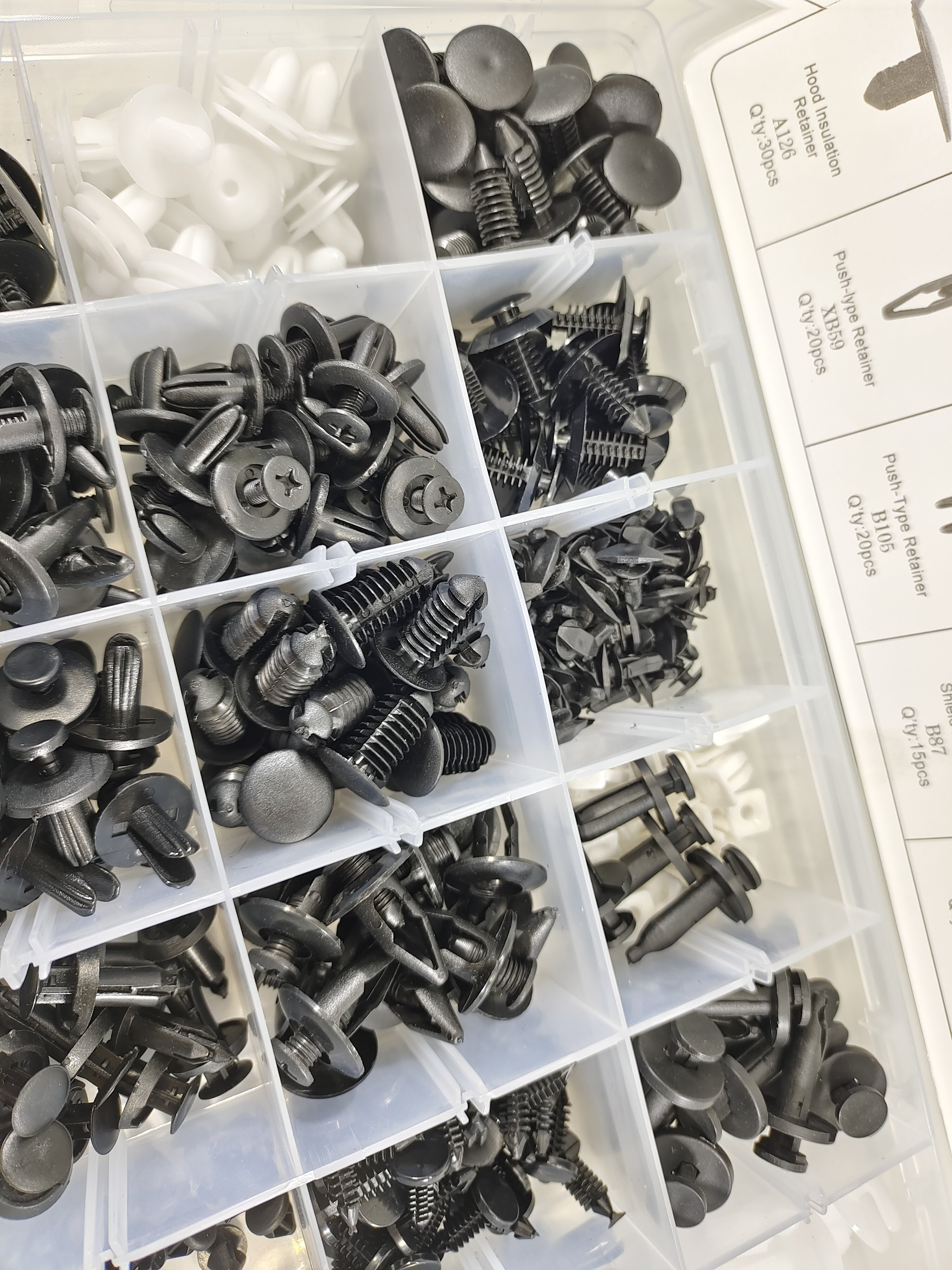 450PCS/set Universal Auto Rivet Clips Plastic Fastener Rivets Clips Set Body Clips Assortment HE50