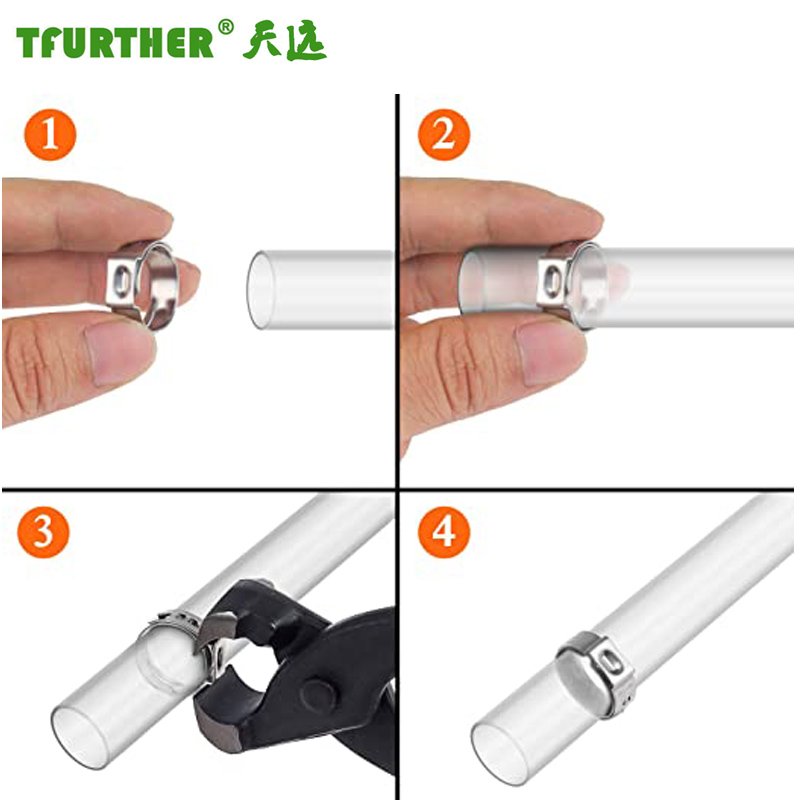 Factory Price Single Ear Stainless Steel Concrete Pole Clamp Drop Forged Clamp Hose Clamp