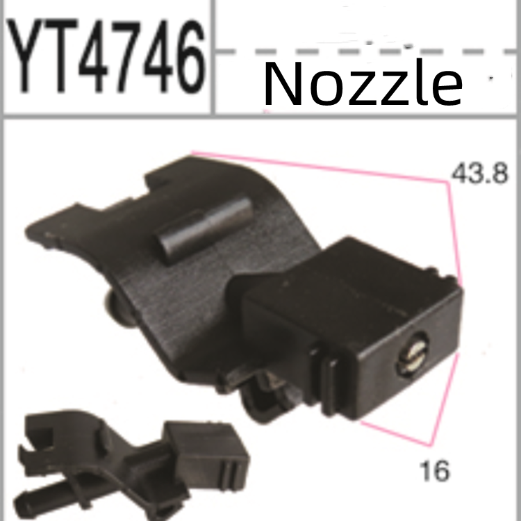 YT4746 Apply to Front Windshield Washer Nozzles Washer Wiper Water Nozzle Jet Spray for Toyota Corolla Camry YT4746
