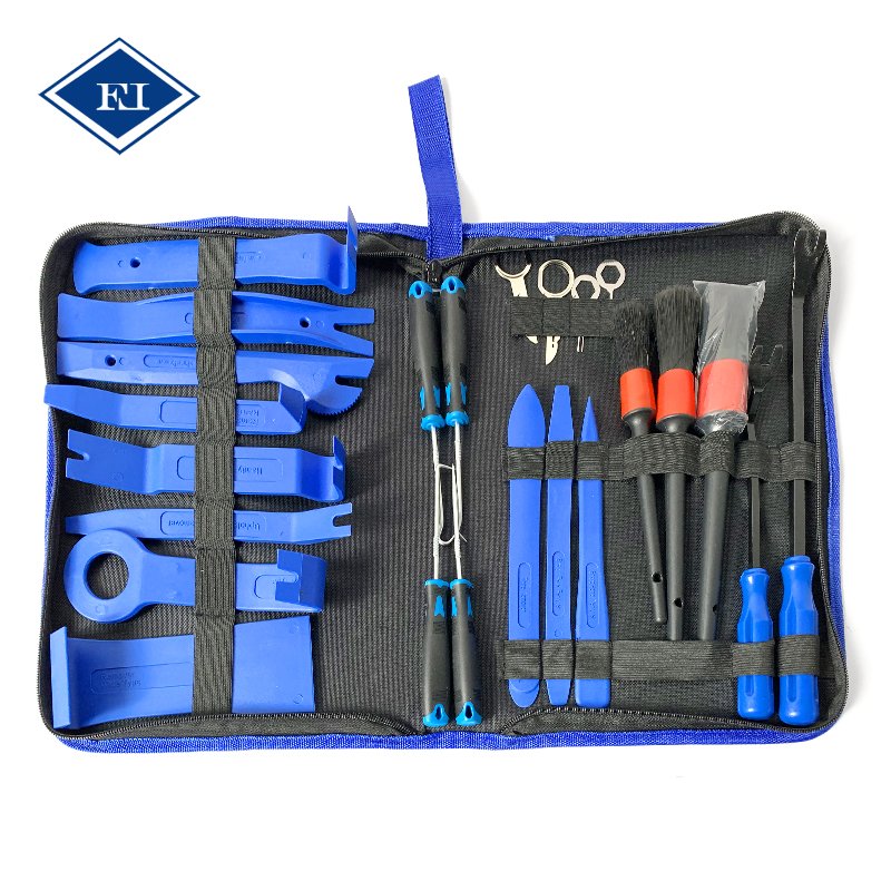 25pcs Auto Dashboard Plastic Interior Car Puller Door Panel Pry Clip Plier Car Window Trim Radio Remover Tool