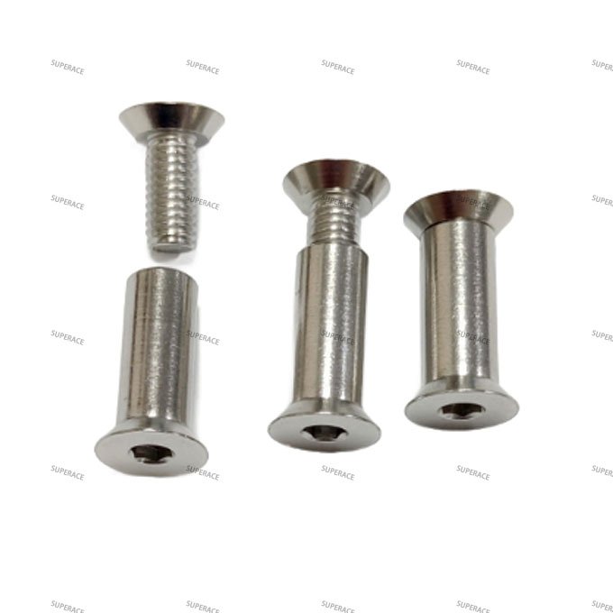 Sleeve Nut Flat Countersunk Head Barrel Nuts Stainless Fasteners lower head inner hex M3 M4 M6 M8 M12