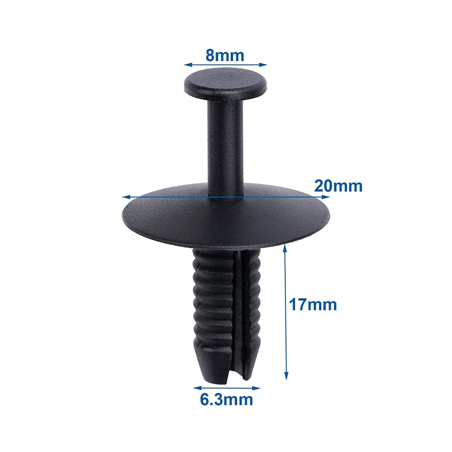 Bumper Trim Push-Type Retainer Clip for BMW 51118174185
