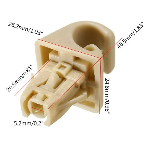 High Quality Auto Roof Sun Visor Buckle Clip Holder Hook Stand Without Cover for TOYOTA CAMRY COROLLA Beige Grey 74348-06030