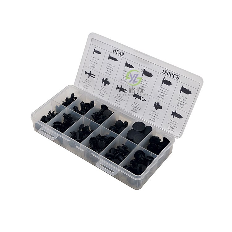 HE49 car retainer clip plastic fasteners and screws retaining pin 120PCS