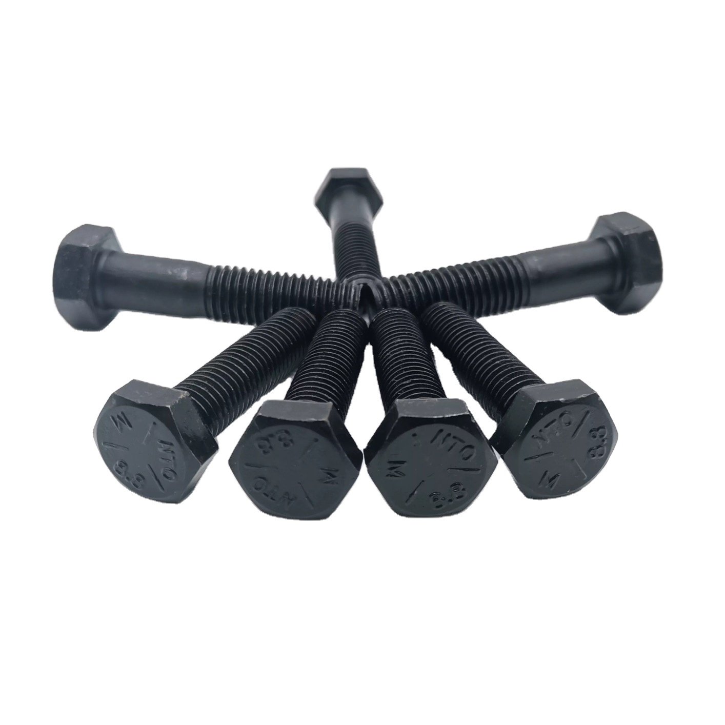 Hexagonal Bolts Carbon Steel Q195 Q235 Hdg Galvanized Directly Factory Good Price Nuts and Bolts Stud Bolts Din933 931 Din934
