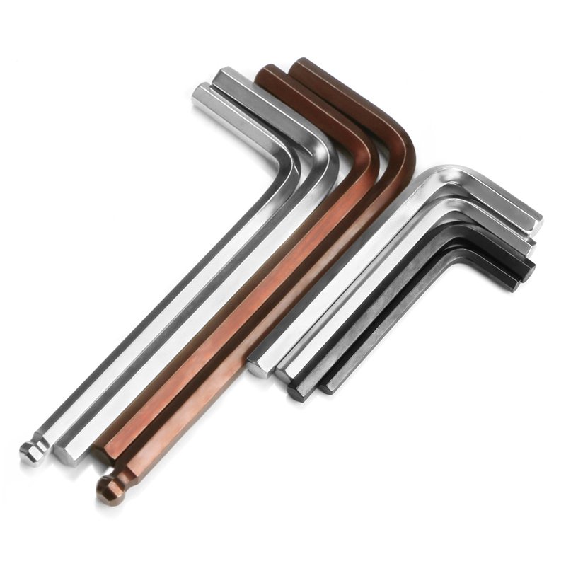 Wholesale Customizable Multi Size Ball Head Screw Allen Key High Quality Stainless Steel Hex Allen Key