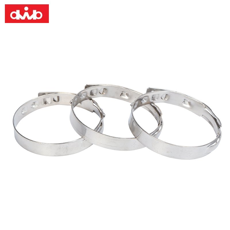 Good Quality Chinese OEM Manufacturer Dongbo Electromechanical Stainless Steel 304 Low Profile Hose Clamps for CV Boot