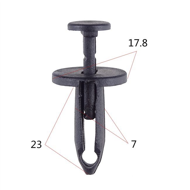 Push Type Fastener Auto Fasteners Assorted Car Clips Set Body Clips Fasteners Auto Plastic Black Automotive