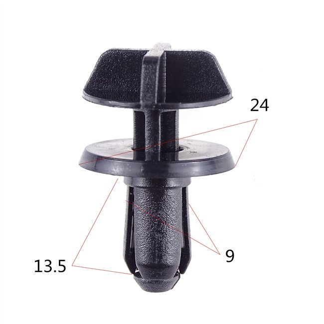 Push Type Fastener Auto Fasteners Assorted Car Clips Set Body Clips Fasteners Auto Plastic Black Automotive