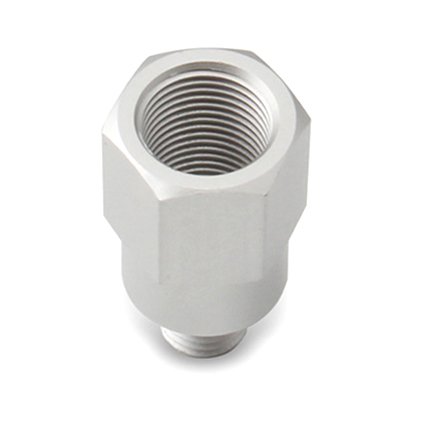 CNC Machining Auto Fastener Temperature Sensor Connectors M12x1.5 3/8NPT Aluminum Car Adapters Oil Pressure Sensor Adapter