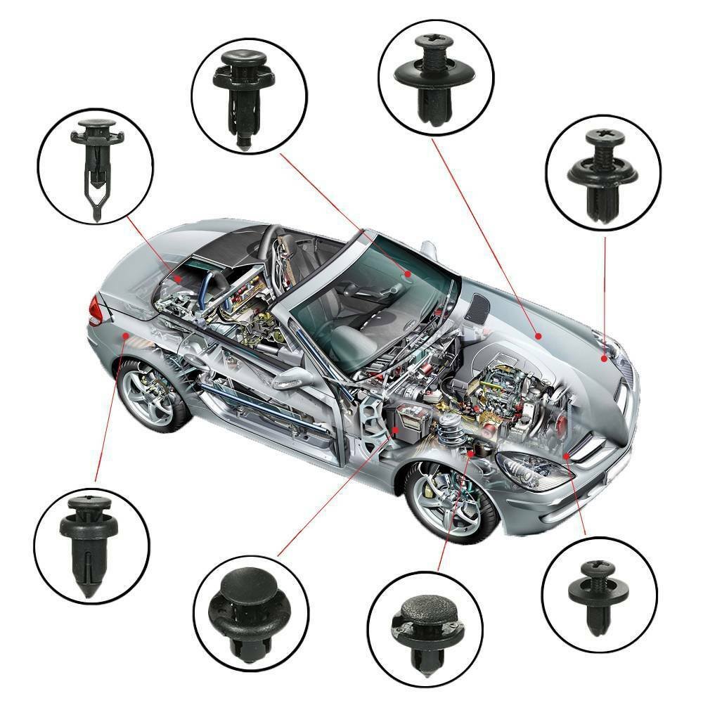 Oem No.90467-07146 Push Type Auto Plastic Fastener Front Bumper Retainer Clips for Clips