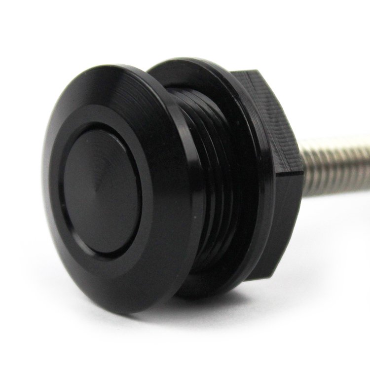 22mm Universal Hood Pin Lock Clip Kit Quick Release Bumper Latch With Push Button