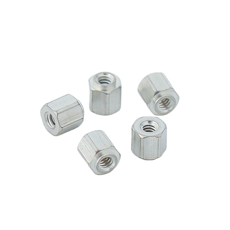 SMTSO Mini Hex Nut M1.2 M1.4 M1.6 Brass Copper Steel Tin Plated Soldering PCB Threaded Standoff Spacer Surface Mount Fastener