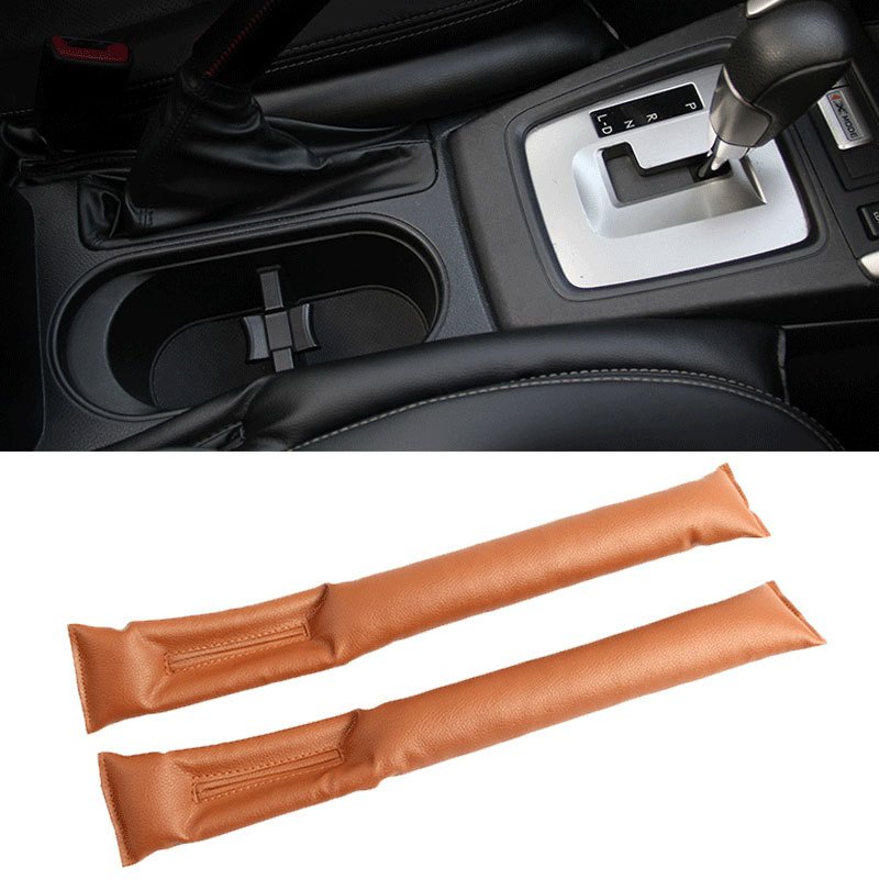 2pcs Car Seat Gap Filler Padding Leather Soft Side Seam Plug Leak-proof Filling Strip Car Accessories Interior Car Seat Cover