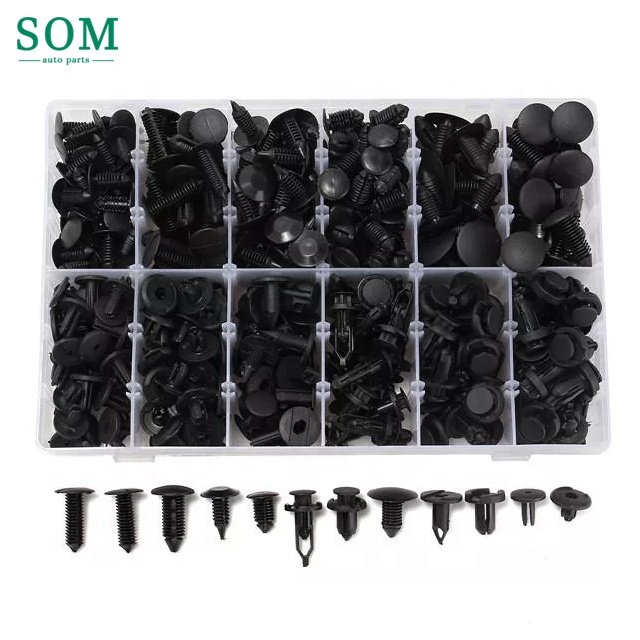 330pcs Plastic Car Replacement Rivets Fastener Screws Push Pins Retainers Assortment Universal