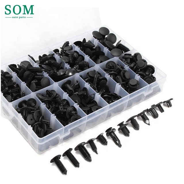 330pcs Plastic Car Replacement Rivets Fastener Screws Push Pins Retainers Assortment Universal