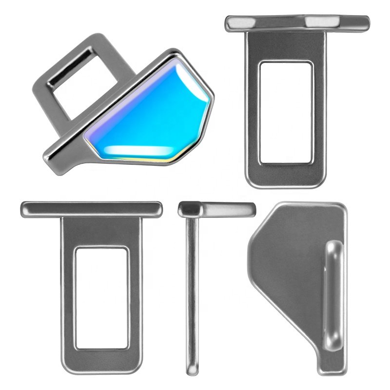 Car Seat Alarm Canceller Seat Belt Silencer Universal Epoxy Luminous Metal Auto Clip Buckle Safety Belt Car Seat Belt Buckle