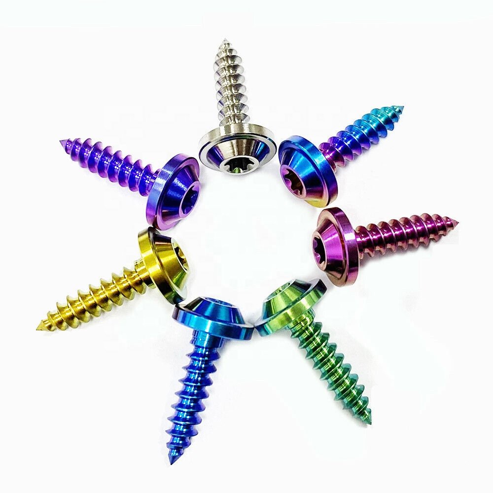 Factory Custom All Sizes Semicircle Head Titanium Cross Recessed Screws Black Zinc Finish Self-Tapping Machine Screws Metric