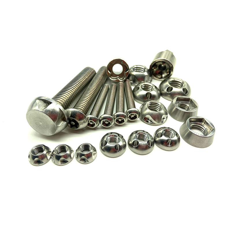 Stainless Anti-Theft Screws and Bolts Antitheft Security Screw Locking Key M10 Anti Theft Bolt 57Mm 125 Titanium M8