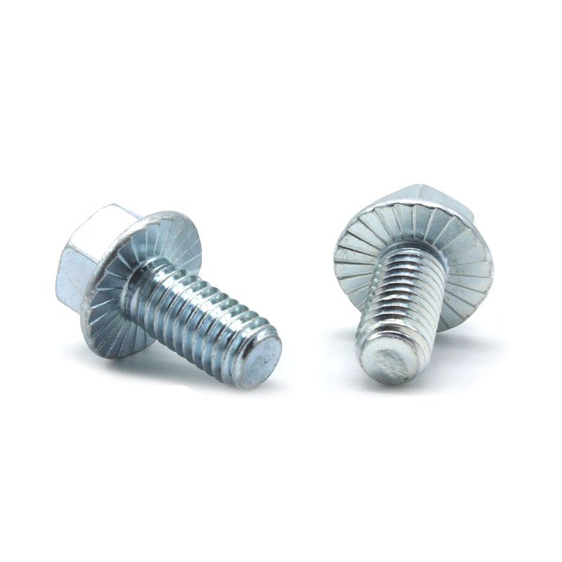 Galvanized Hexagonal Flange Bolt DIN6921 Auto Parts Screws Toothed Outer Hexagon Bolt