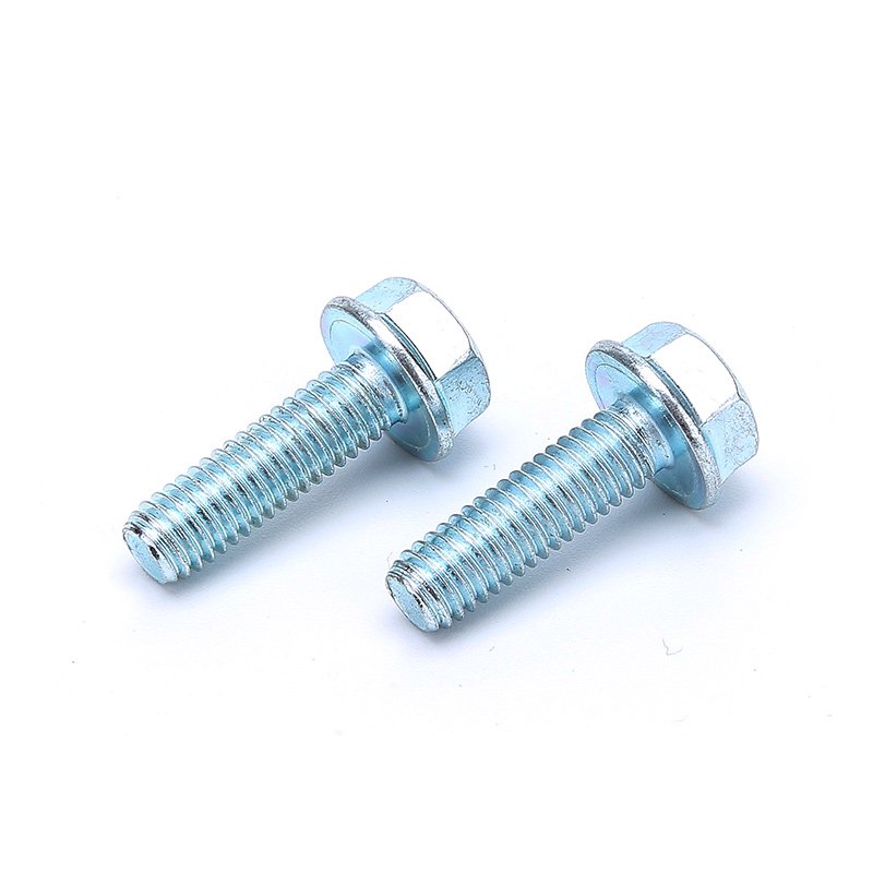 Galvanized Hexagonal Flange Bolt DIN6921 Auto Parts Screws Toothed Outer Hexagon Bolt
