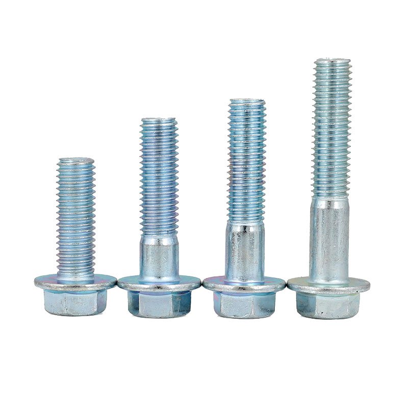 Galvanized Hexagonal Flange Bolt DIN6921 Auto Parts Screws Toothed Outer Hexagon Bolt