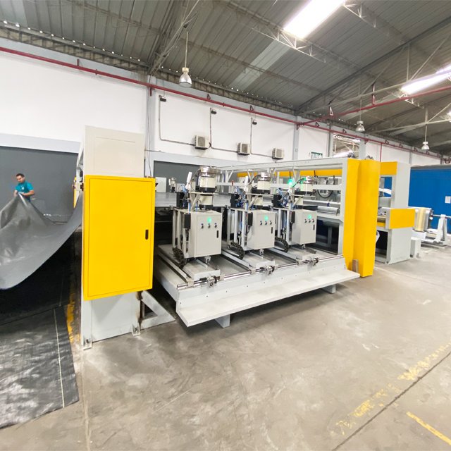 Full Auto PVC Truck Cover Fabrics Seam Splicing Machine Grommet Fastening Machine Awning Cutting Machine