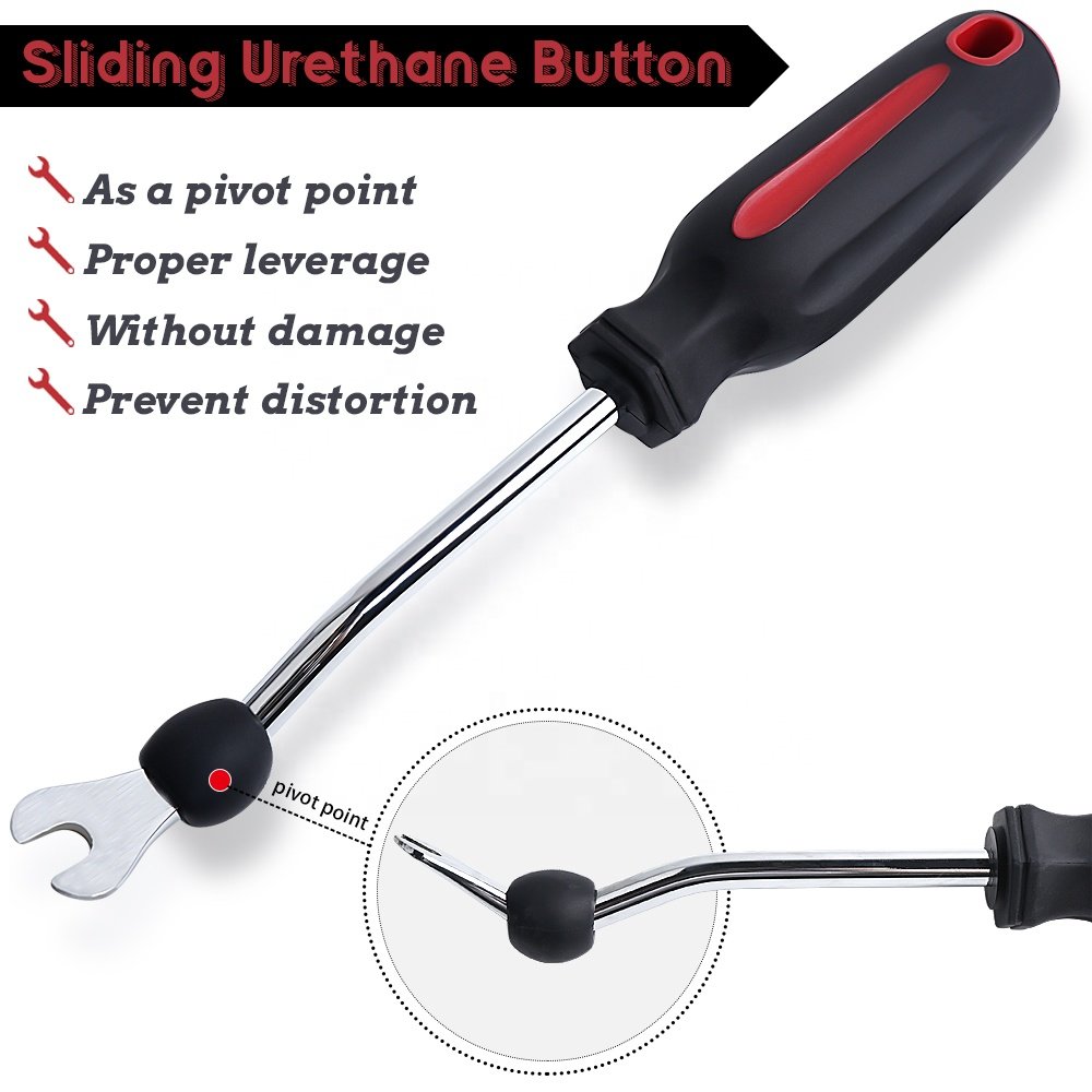 ALQGZ115 Universal Automotive Door Card Panel Fastener Retainer Trim Clip Removal Plier Pry Hand Tool for Cars Trucks SUVs ATVs